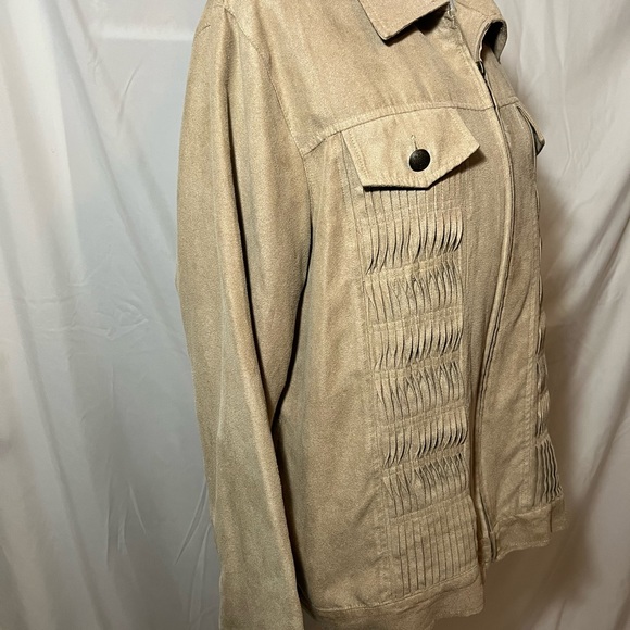 Draper's & Damon's Brown Suede Look Jacket Size M - Picture 4 of 9